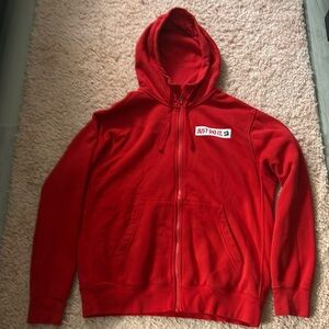Red Nike zip up